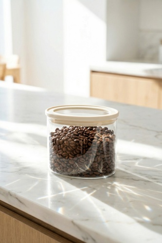 Mirage Borosilikat Cam Kavanoz Krem - 750 ml - 1