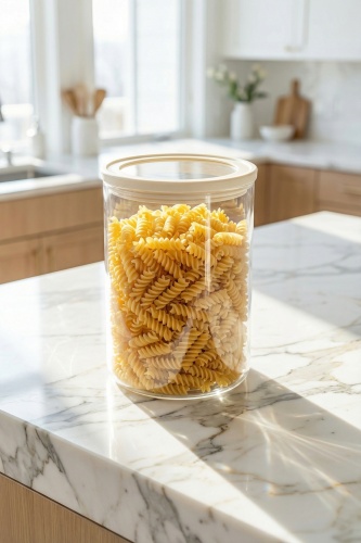 Mirage Borosilikat Cam Kavanoz Krem - 950 ml - 1