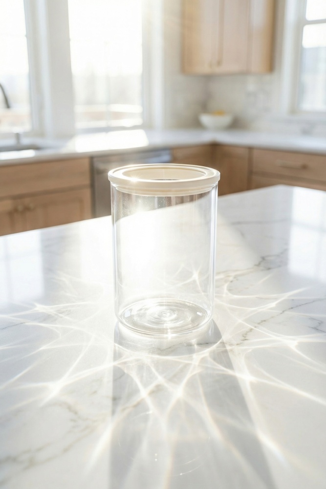 Mirage Borosilikat Cam Kavanoz Krem - 950 ml - 3