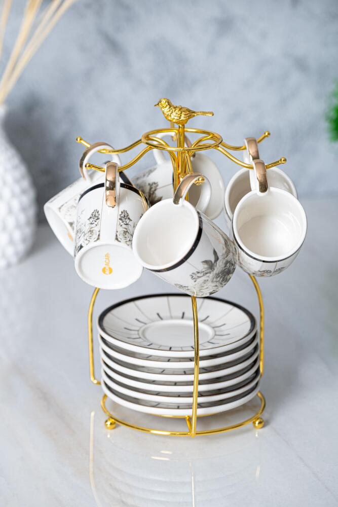 Mist set of 6 Porcelain Coffee Cups - 90 ml - 3