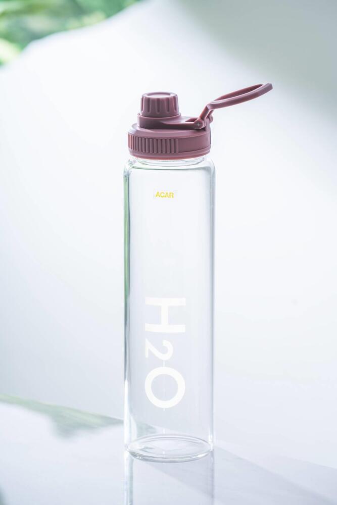 Motiva Mor Cam Su Matarası - 1000 ml - 1