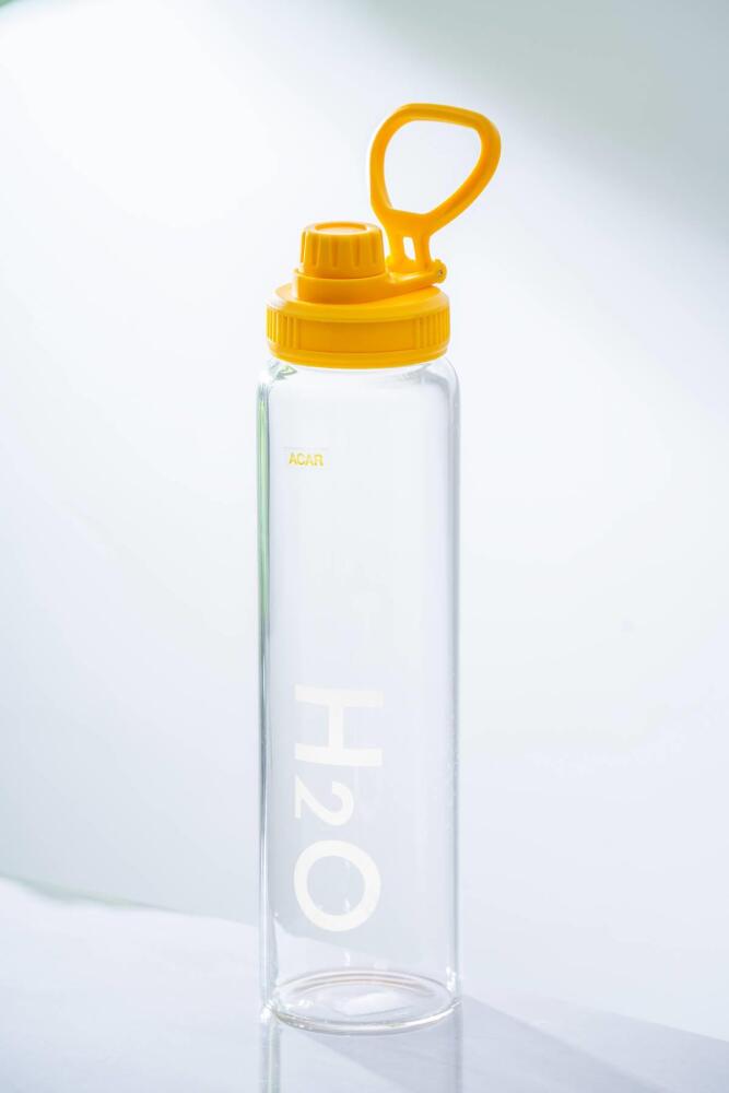 Motiva Sarı Cam Su Matarası - 1000 ml - 1