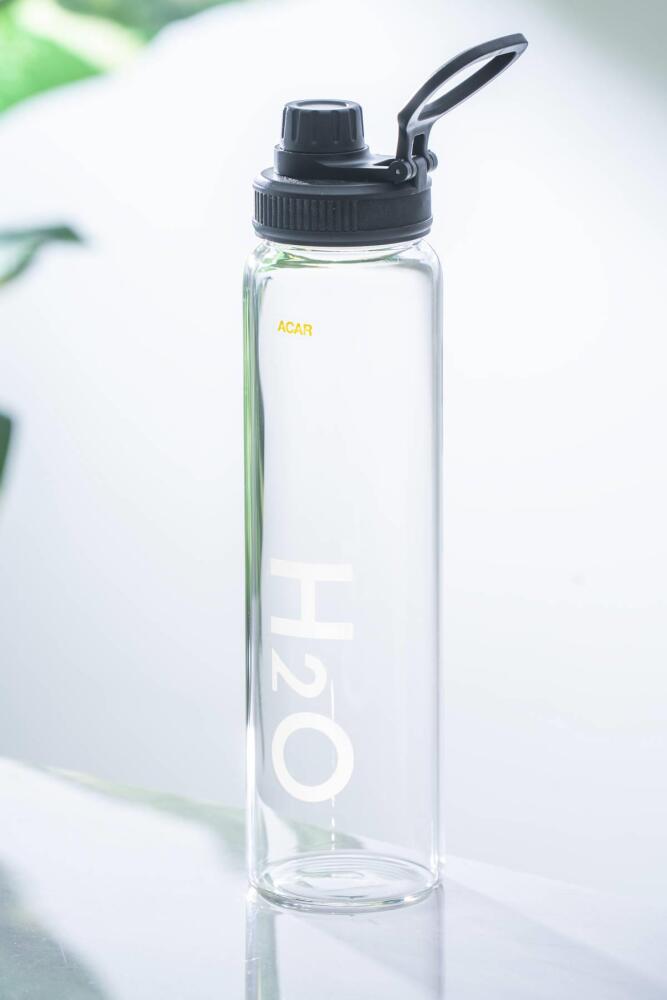 Motiva Siyah Cam Su Matarası - 1000 ml - 1