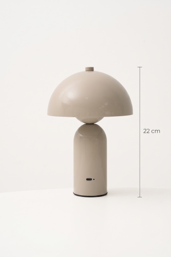 Mushroom Dokunmatik Masa Lambası Gri - 22 cm - 4
