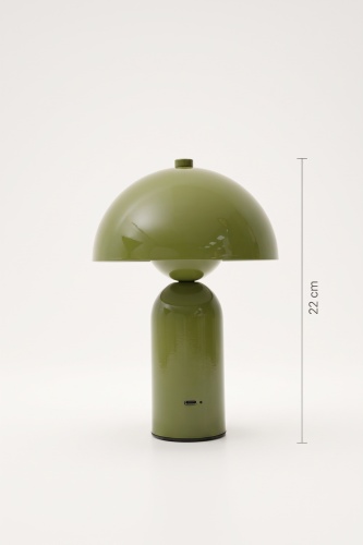 Mushroom Dokunmatik Masa Lambası Yeşil - 22 cm - 4