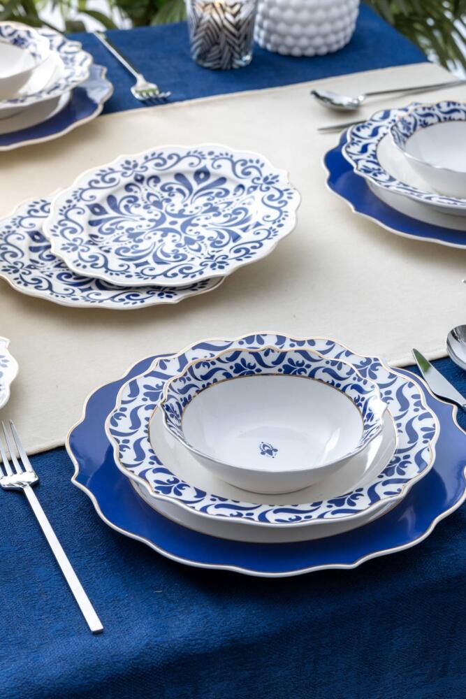 Nancy 24 Piece Porcelain Dinner Set For 6 People - 1
