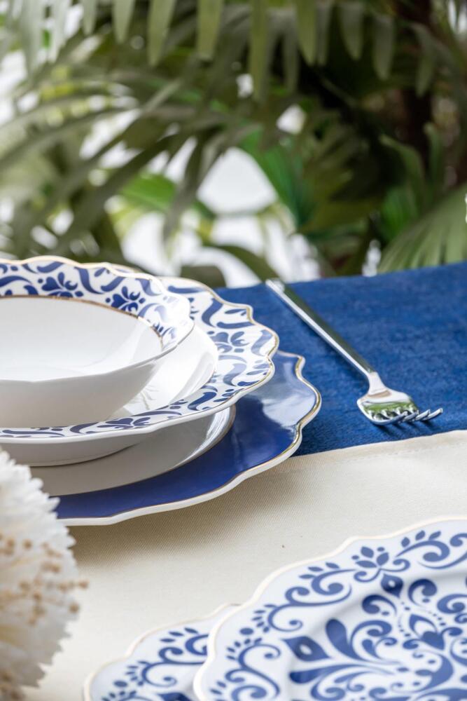 Nancy 24 Piece Porcelain Dinner Set For 6 People - 7