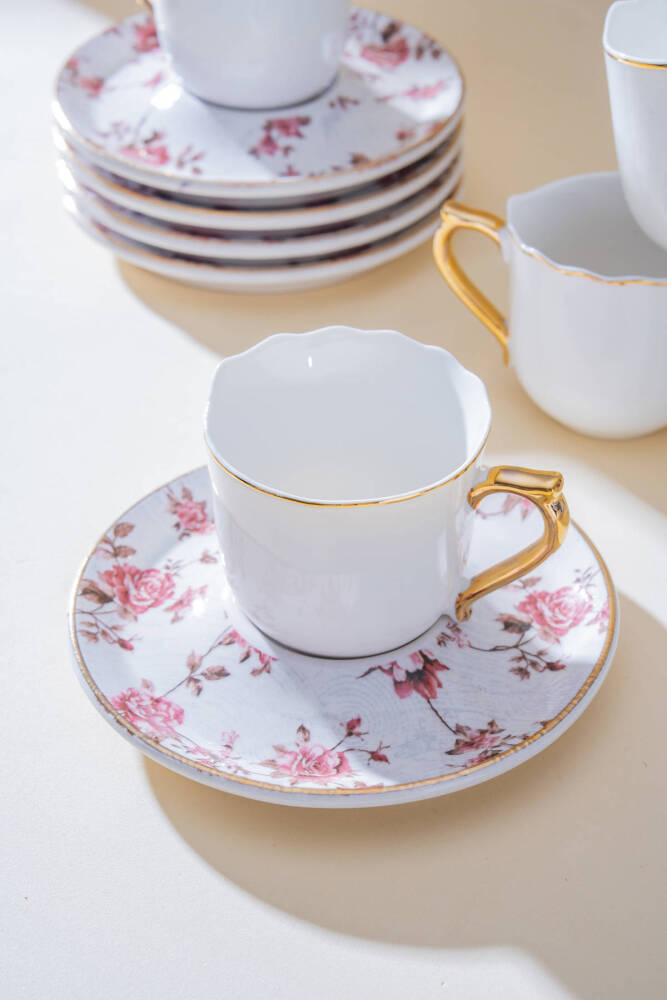 Natalie 6 Kişilik Kahve Fincan Takımı - 90 ml - 2