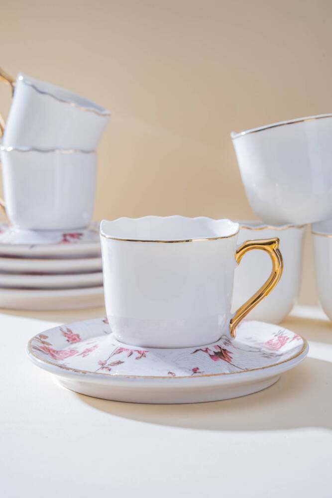 Natalie 6 Kişilik Kahve Fincan Takımı - 90 ml - 4