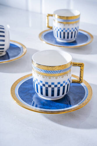 Navy 6 Kişilik Kahve Fincan Takımı - 90 ml - 1