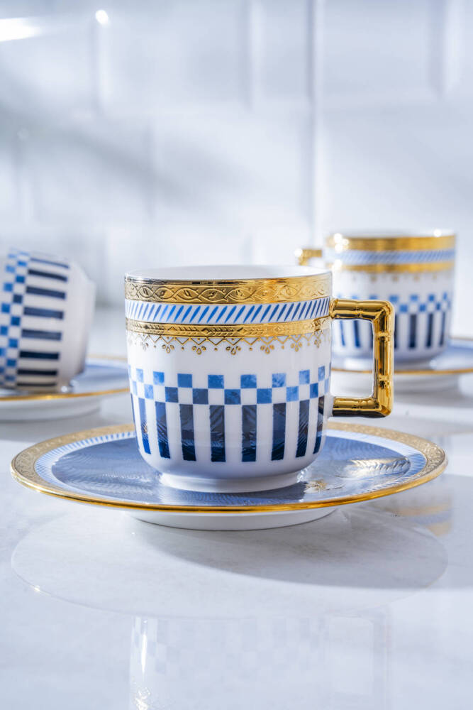 Navy 6 Kişilik Kahve Fincan Takımı - 90 ml - 2