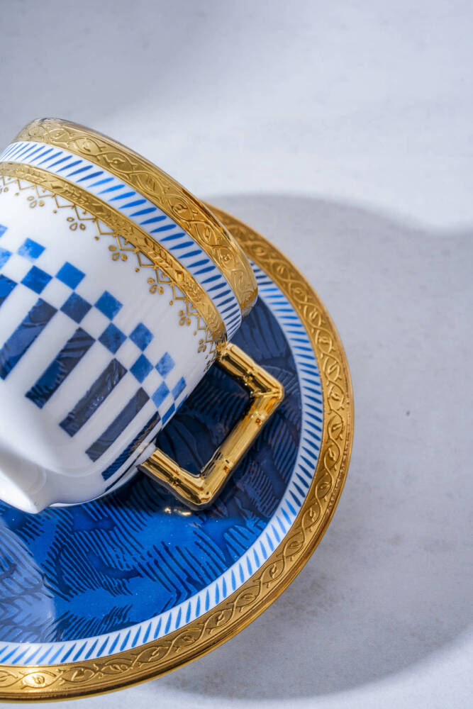 Navy 6 Kişilik Kahve Fincan Takımı - 90 ml - 3