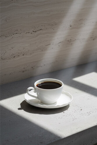 Nirvana 6 Person Porcelain Tea-Coffee Cup Set - 210 ml - 2