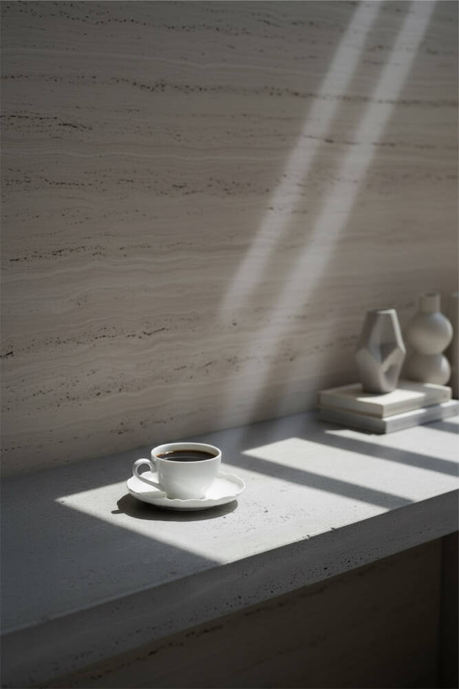 Nirvana 6 Person Porcelain Tea-Coffee Cup Set - 210 ml - 1