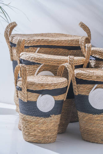 Noa Hasır 5 li Çok Amaçlı Sepet Seti - 2