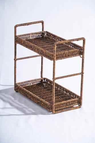 Nomad İki Katlı Hasır Dikdörtgen Sunumluk - Acar