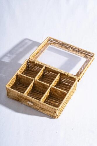 Nomad Kapaklı Hasır Organizer - 30 cm - 6