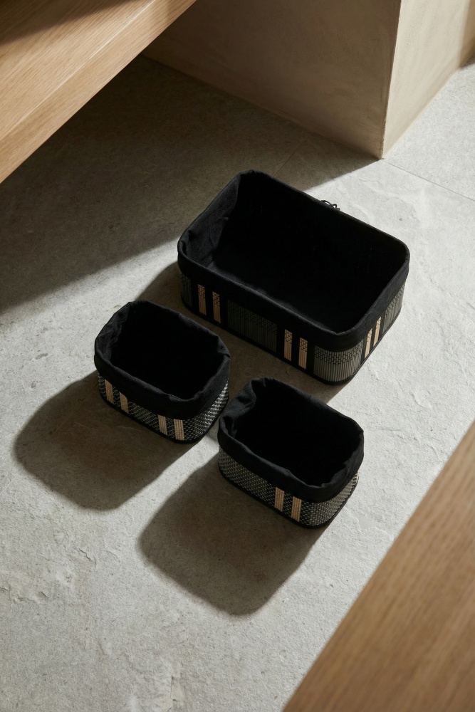 Nordic 3 lü Bambu Sepet Seti - 2