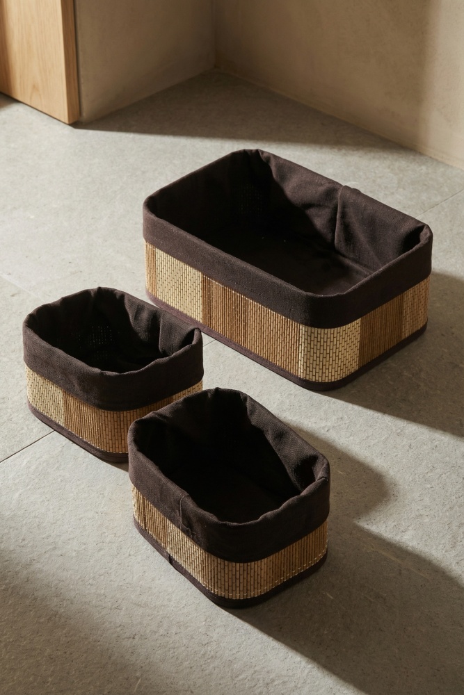 Nordic 3 lü Bambu Sepet Seti - 2