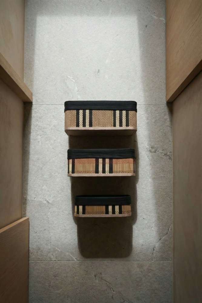 Nordic 3 lü Bambu Sepet Seti - 2