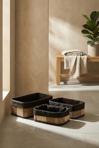 Nordic 3 lü Bambu Sepet Seti - Acar