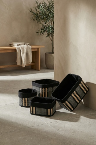 Nordic 4 lü Bambu Sepet Seti - 1