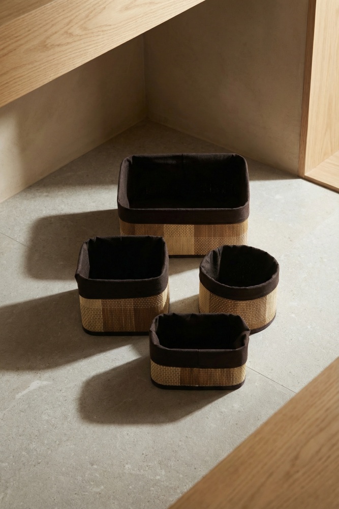 Nordic 4 lü Bambu Sepet Seti - 2