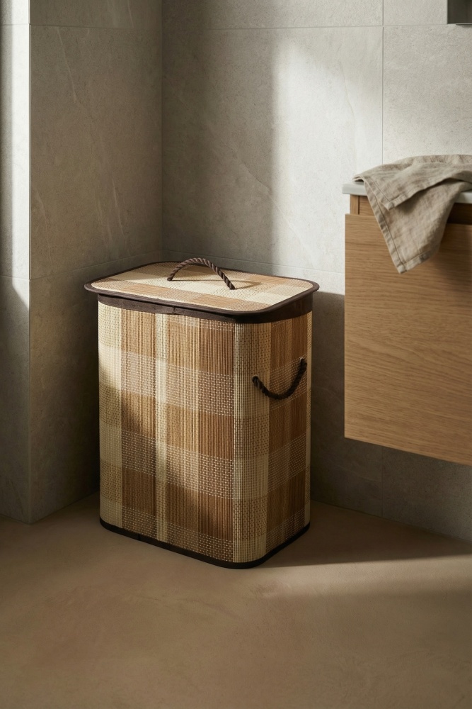 Nordic Dikdörtgen Bambu Sepet - 50 cm - 1