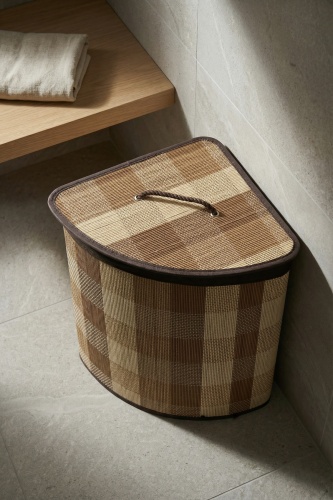 Nordic Köşeli Bambu Sepet - 50 cm - 2
