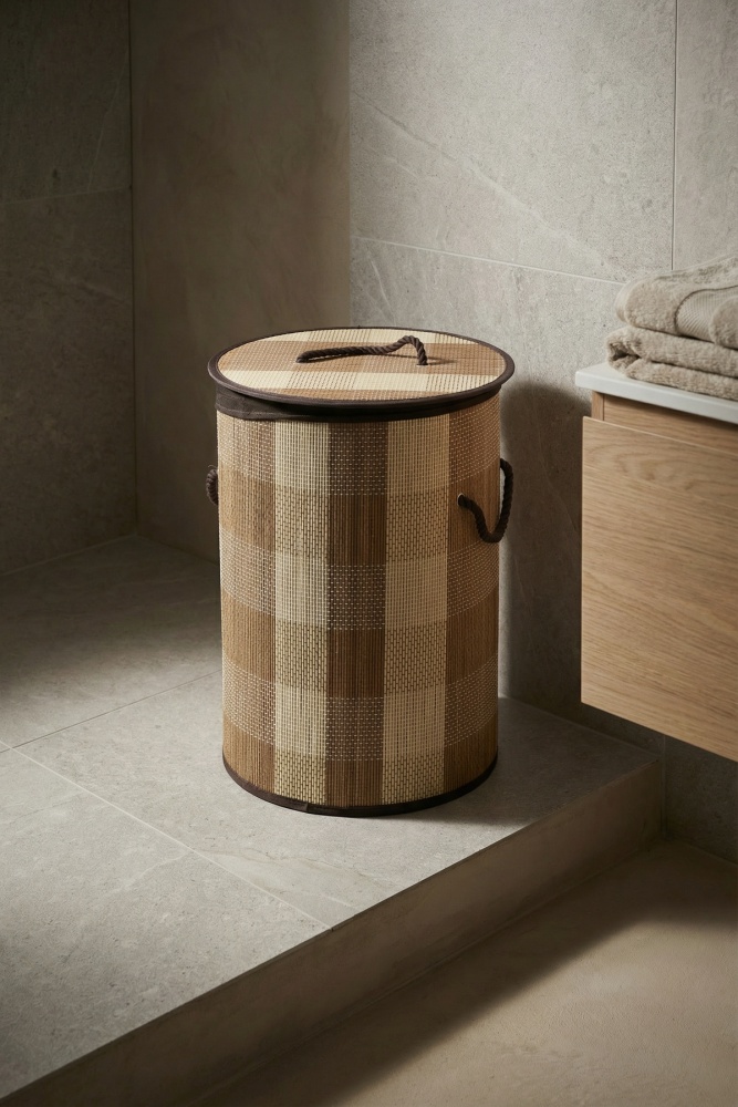 Nordic Yuvarlak Bambu Sepet - 50 cm - 1