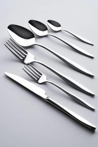 Nova 12 Kişilik 72 Parça Silver Çatal Kaşık Bıçak Takımı - Acar