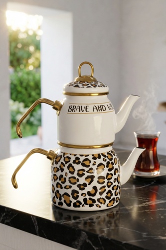 Nova Emaye Mini Çaydanlık Takımı - 3