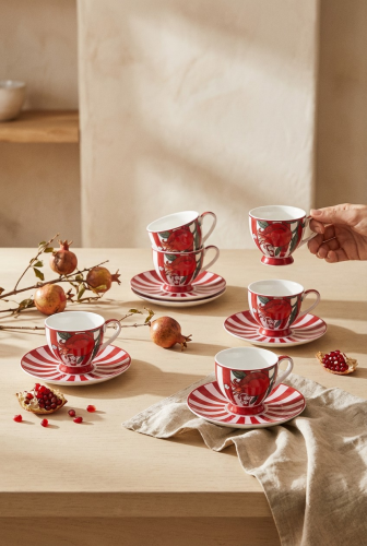 Nuances 6 Kişilik Kahve Fincan Takımı - 90 ml - 2