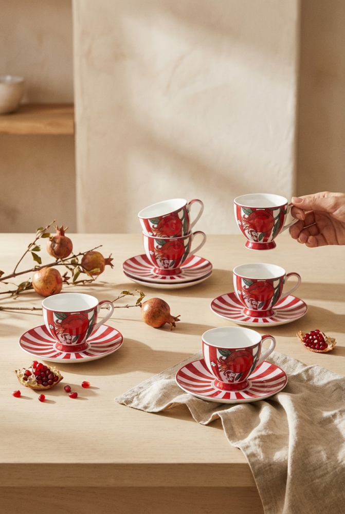 Nuances 6 Kişilik Kahve Fincan Takımı - 90 ml - 2