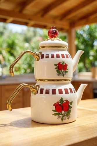 Nuances Emaye Mini Çaydanlık Takımı - 4
