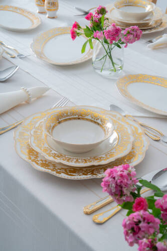 Oasis 12 Kişilik 60 Parça Porselen Yemek Takımı - Acar