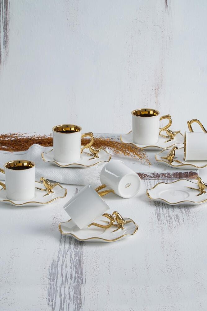 Ornitto 6 Kişilik Kahve Fincanı Takımı - 90 ml - 2