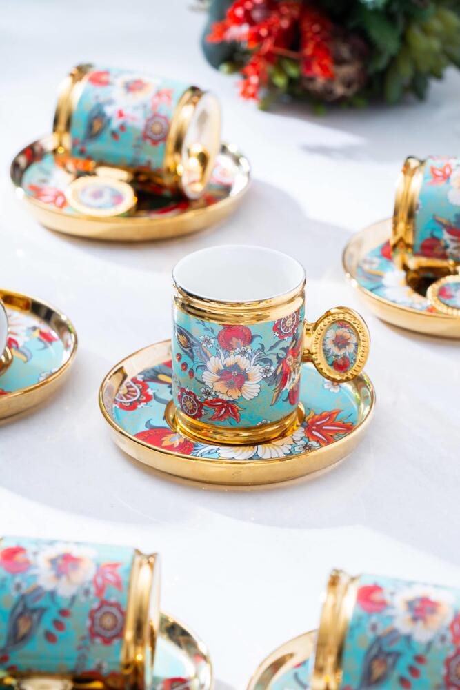 Oskar 6 Kişilik Kahve Fincanı Takımı - 90 ml - 1