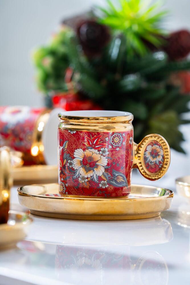 Oskar 6 Kişilik Kahve Fincanı Takımı - 90 ml - 2