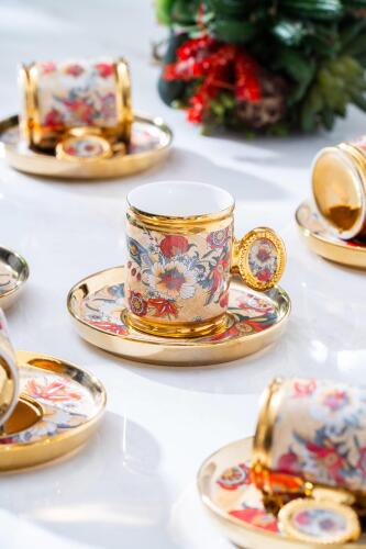 Oskar 6 Kişilik Kahve Fincanı Takımı - 90 ml - Acar