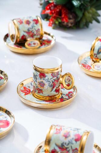 Oskar 6 Kişilik Kahve Fincanı Takımı - 90 ml - Acar