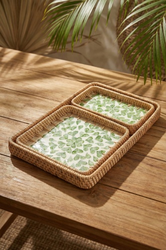 Palma 3 lü Bambu Sunum Tepsi Seti - 2