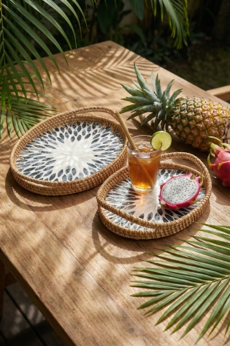 Palma Oval Bambu Sunum Tepsi Seti - 3