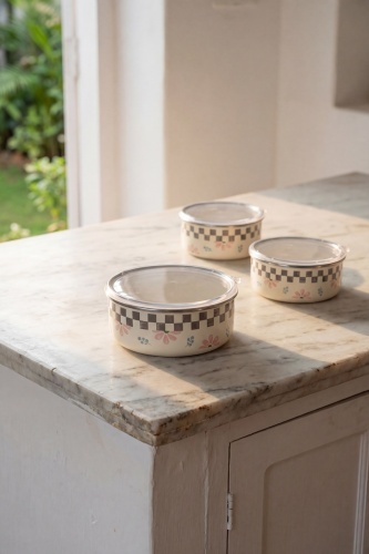 Paradise Emaye 3 lü Saklama Kabı Seti - 3