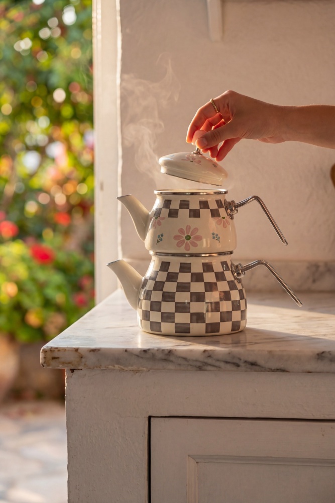 Paradise Emaye Çaydanlık - 2