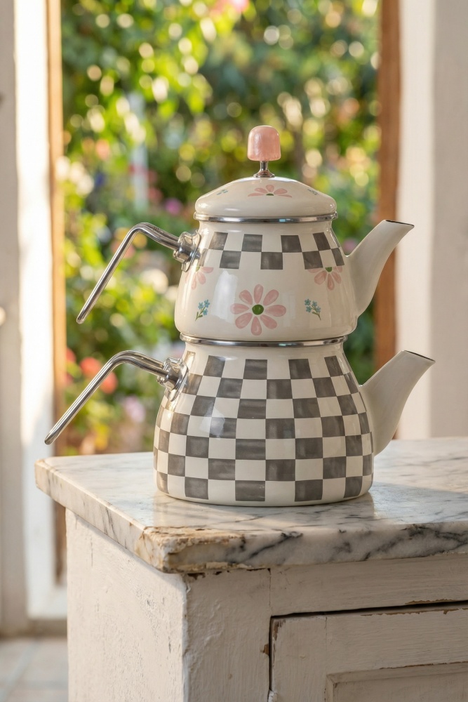 Paradise Emaye Çaydanlık - 4