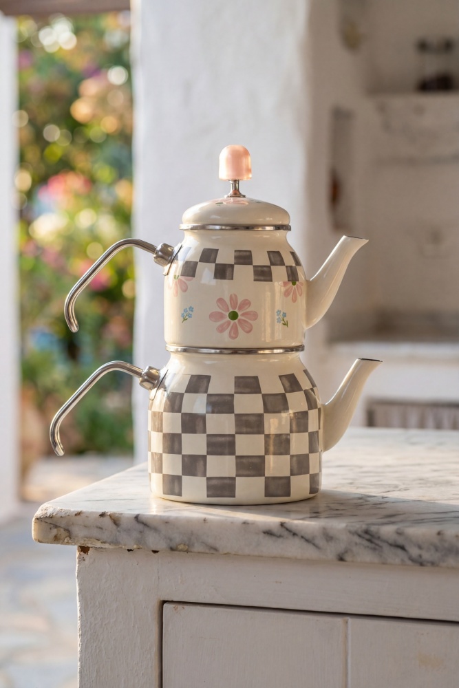 Paradise Emaye Mini Çaydanlık  - 3