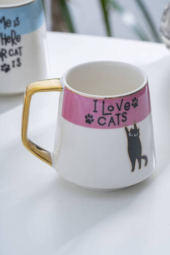 Pasha Porselen Kupa Pembe - 240 ml - Acar