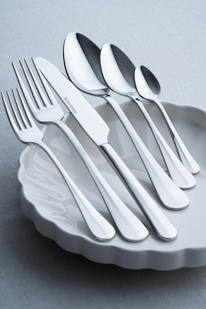 Perlie 12 Kişilik 72 Parça Silver Çatal Kaşık Bıçak Takımı - 1