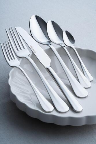 Perlie 12 Kişilik 72 Parça Silver Çatal Kaşık Bıçak Takımı - Acar